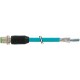 7700-14541-S4U1000 MURRELEKTRONIK M12 macho 0° D-cod. con cable EN TPE 2x2xAWG24 apantallado azul UL/CSA + c..