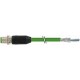 7700-14541-S7V0300 MURRELEKTRONIK M12 мужчин 0°, D-кодировкой с кабель EN TPE 2x2xAWG22 экранированный зелен..