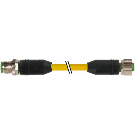 7700-40021-1501200 MURRELEKTRONIK M12 macho 0° / M12 hembra 0° TPE 4xAWG18 amarillo UL/CSA + cadena portacab..