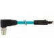 7700-48551-S4W0030 MURRELEKTRONIK M12 macho 90° / RJ45 macho 0° 8 polos EN TPE 4x2xAWG24 apantallado azul UL..