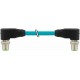 7700-48561-S4W0030 MURRELEKTRONIK M12 male 90° / M12 male 90° 8p. EN TPE 4x2xAWG24 shielded blue UL/CSA + dr..