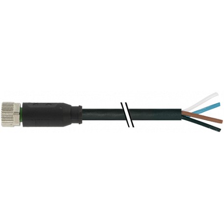 7999-08061-7370500 MURRELEKTRONIK М8 женский 0° с кабель PUR 4x0.5 черный UL/CSA + кабельная цепь 5m