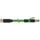 7000-89901-7910150 MURRELEKTRONIK M8 female 0° / RJ45 male 0° Ethercat PUR 1x4xAWG26 shielded green UL/CSA +..