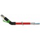 7000-74121-7920060 MURRELEKTRONIK RJ45 male 45° up, with cable, Ethernet PUR 2x2xAWG22 shielded red UL,CSA+d..