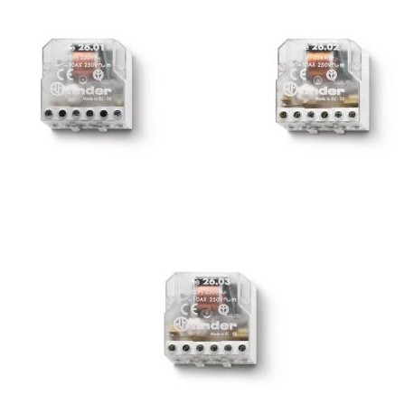 260680120000PAS FINDER 26 Series Step Relays 10 A.