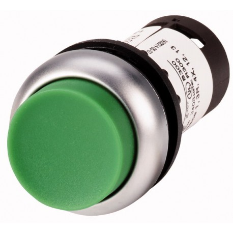 C22-DRH-G-K11 132506 EATON ELECTRIC Pushbutton, Extended, maintained, 1 NC, 1 N/O, Screw connection, green, ..