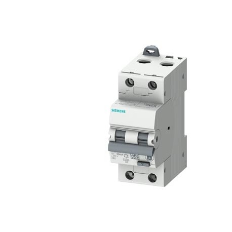 5SU1324-7FN20 SIEMENS interruptor dif./aut., 10 kA, 2P tipo A, 30 mA, curva C, In: 20 A Un: 230 V i2 reducid..