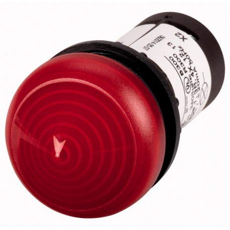 C22-LH-R-230 121664 EATON ELECTRIC Voyant lumineux, étendu, connexion visse, lentille rouge, rouge LED, 230 ..
