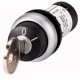 C22-WRS-MS7-K01 136829 EATON ELECTRIC Pulsante a chiave, RMQ Compact, permanente, 1 contatto NC, collegament..