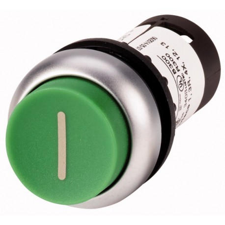 C22-DH-G-X1-K10 132443 EATON ELECTRIC Pulsador, Extendido, momentánea, 1 N/O, Conexión de tornillo, verde, i..