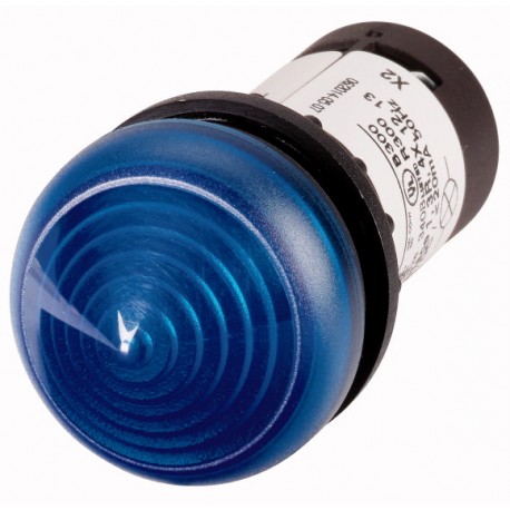 C22-LH-B-24 121657 EATON ELECTRIC Indicator light, Extended, Screw connection, Lens Blue, LED Blue, 24 V AC/..