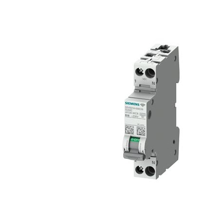 5SV6016-6MC32 SIEMENS combi. int.aut. detector de arco función de medida, comunicación 230 V AC 6 kA, 1+N po..