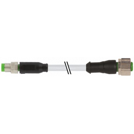 7000-88241-2300120 MURRELEKTRONIK M8 Stecker 0° / M12 Buchse 0° PUR 3x0,25 gy UL/CSA+Schleppkette 1,2m