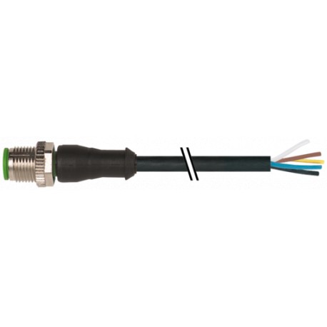 7000-12041-6190200 MURRELEKTRONIK M12 male 0° with cable PVC 5x0.34 bk UL/CSA 2.0m