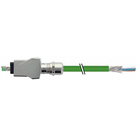 7000-74607-7960500 MURRELEKTRONIK RJ45 Push Pull male 0° with cablePUR AWG22 shielded gn UL/CSA+drag ch. 5m