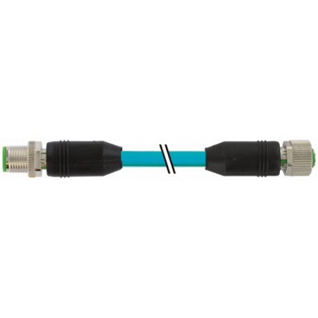 7000-40531-8340250 MURRELEKTRONIK M12 male 0° / M12 female 0° A-cod.PUR AWG24+22 shielded bu UL/CSA+drag ch...