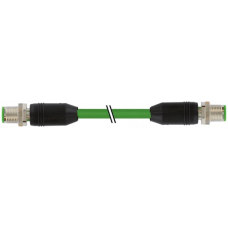 7000-51001-7903500 MURRELEKTRONIK M12 MÂLE 0° / M12 MÂLE 0° SHIELD X CODÉ GIGABIT PUR 4x2xAWG26 blindé gn 35..