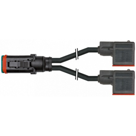7072-77536-7540025 MURRELEKTRONIK Valve plug MDCY06-4s / 2x valve plug A-18mmPUR 2x0.75 bk UL/CSA+drag ch. 0..