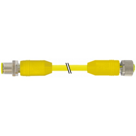 7030-40521-0420100 MURRELEKTRONIK M12 mâle 0° / M12 femelle 0° blindé AIDA PUR 5x0.34 blindé ye UL/CSA+chaîn..