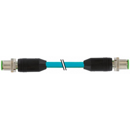 7700-51001-S4X4000 MURRELEKTRONIK M12 maschio 0° / maschio 0° corazzato X-cod. Gigabit TPE 4x2x26AWG SF/UTP ..