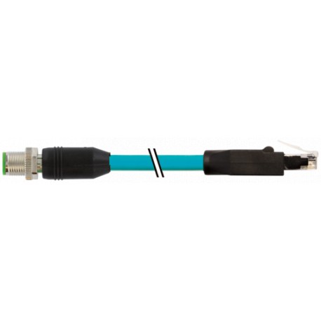 7700-51101-S4X4000 MURRELEKTRONIK M12 male 0° X-cod. / RJ45 male 0° shieldedTPE 4x2x26AWG SF/UTP CAT6a bu UL..