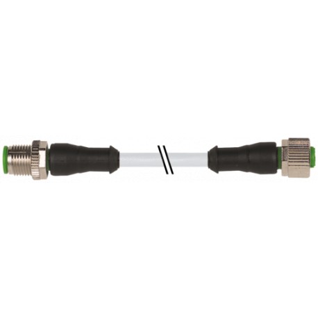 7000-40021-2540650 MURRELEKTRONIK M12 Stecker 0° / M12 Buchse 0° PUR 4x0.34 gy UL/CSA+Roboter+Schleppkette 6..