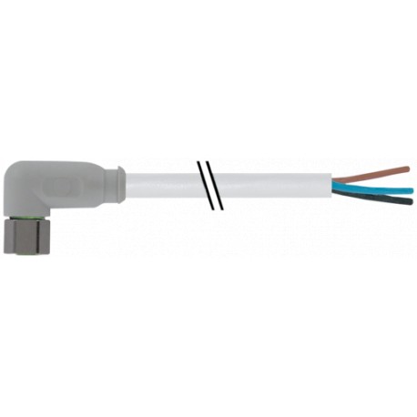 7014-08081-2100030 MURRELEKTRONIK M8 Buchse 90° mit KabelF & B PVC 3x0,25 gy UL/CSA 0,3m