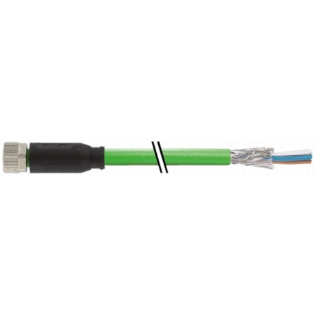 7000-08831-7910030 MURRELEKTRONIK M8 female 0° A-cod. with cable shieldedPUR 1x4xAWG26 shielded gn UL/CSA+dr..