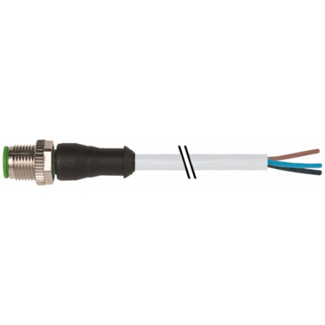 7000-12001-2332500 MURRELEKTRONIK M12 male 0° A-cod. with cablePUR 3x0.34 gy UL/CSA+drag ch. 25m