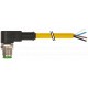 7000-12101-0340030 MURRELEKTRONIK M12 male 90° A-cod. with cablePUR 4x0.34 ye UL/CSA+drag ch. 0.3m