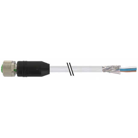 7000-13181-2402000 MURRELEKTRONIK M12 female 0° A-cod. with cable shieldedPUR 3x0.34 shielded gy UL/CSA+drag..