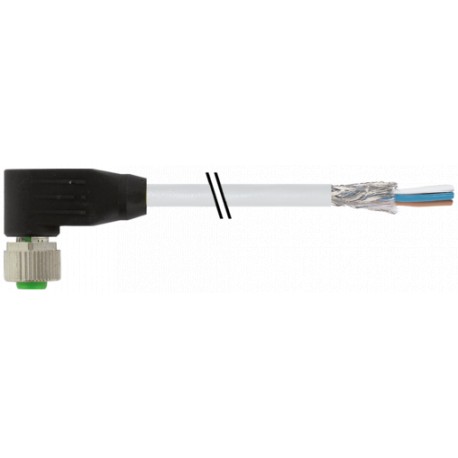 7000-13261-2016000 MURRELEKTRONIK M12 femmina 90° A-cod. con cavo schermatoPVC 4x0.34 schermato gy UL/CSA 60m