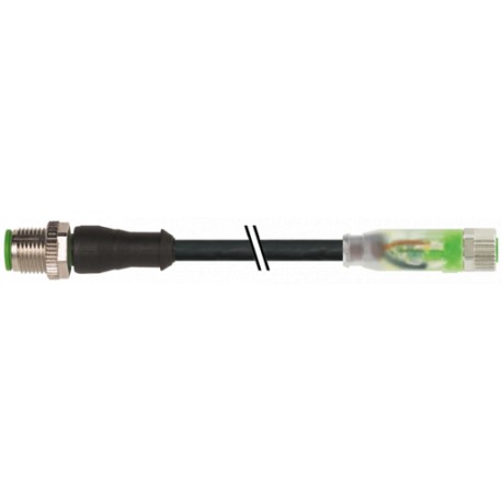 7000-40571-6501000 MURRELEKTRONIK M12 кобель 0° / M8 самка 0° A-треска. LEDPUR 3x0.25 bk UL/CSA+робот+drag c..