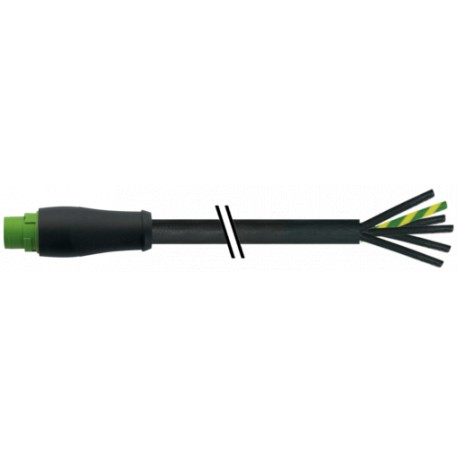 7000-P8101-P730090 MURRELEKTRONIK MQ15 macho 0° com cabo 600V AC tipo 3PVC 6x1.5 bk UL/CSA 0,9m