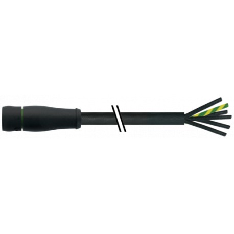 7000-P8121-P642000 MURRELEKTRONIK MQ15 female 0° with cable 600V AC type 3PUR 6x1.5 bk UL/CSA+drag ch. 20m