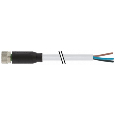 7999-08041-2130750 MURRELEKTRONIK M8 female 0° A-cod. with cablePVC 3x0.34 gy UL/CSA 7.5m