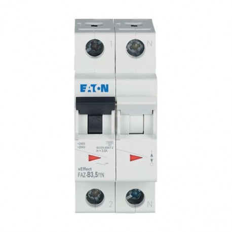 FAZ-B3,5/1N 278639 EATON ELECTRIC Disjoncteur miniature (MCB), 3,5 A, 1p+N, caractéristique : B