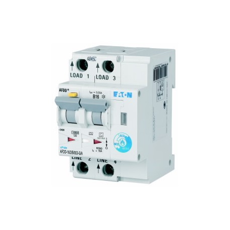 AFDD-16/2/B/003-G/A MB-300168 EATON ELECTRIC Interruptor de protección contra incendios, 2p, B, 16 A, 30 mA,..