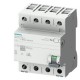 5SV3342-6KK60 SIEMENS interruptor diferencial, 4 polos, tipo A, In: 25 A, 30 mA, 6 mA DC, Un AC: 400 V, movi..