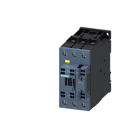 3RT2035-3SB30 SIEMENS power contactor, AC-3e/AC-3, 41 A, 18.5 kW / 400 V, 3-pole, 21-33 V AC/DC, 50/60 Hz, w..