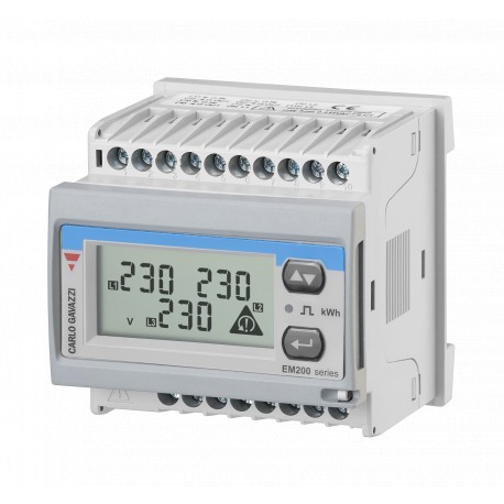 EM21072DMV53XOSX CARLO GAVAZZI Função: Analisador de energia, Fixação: Trilho DIN e painel, Alimentação: Ali..