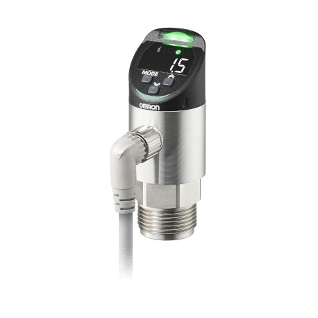 E8PC-100T-E E8PC0014A 684395 OMRON Sensor de pressão, para líquido, 0 a 10 MPa, PNP, IO-Link COM3, analógico