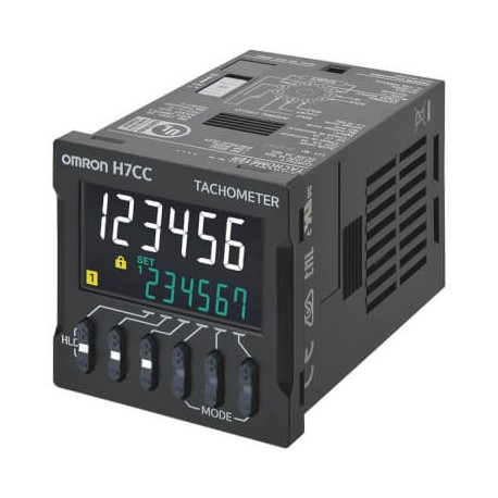 H7CC-R11 H7CC7049A 700365 OMRON Contador digital, plug-in, 11 pinos, 48x48 mm, IP66, contagem de 6 dígitos, ..