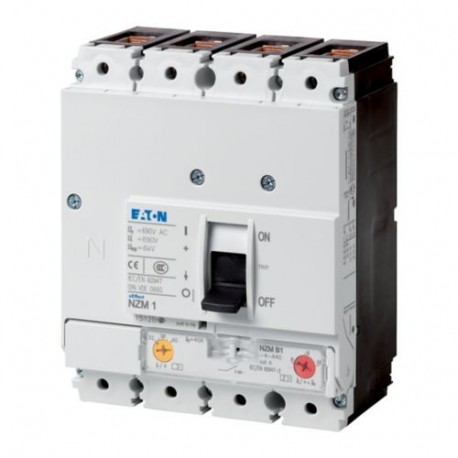 NZMS1-4-A125 109956 EATON ELECTRIC Int. automático NZM, 4P, Iu: 125A