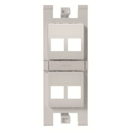 2CLA101620T1301 T1016.2 PL NIESSEN Suporte plano para 4x RJ45 sem pers. PL