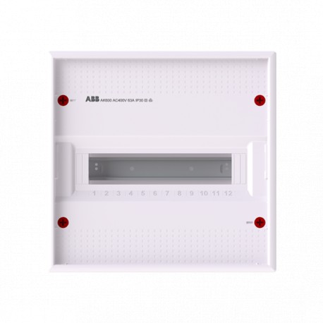2CPX032563R9999 ABB Hood-type consumer unit, partly assembled, for the internal use, without door, class of ..