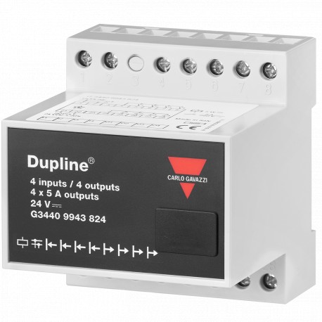 G34409943824 CARLO GAVAZZI Émetteur-récepteur numérique Dupline 4-In 4-Out