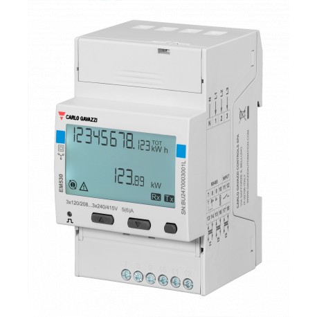 EM530DINAV53XS1X CARLO GAVAZZI Three-phase energy meter with backlit touch LCD display