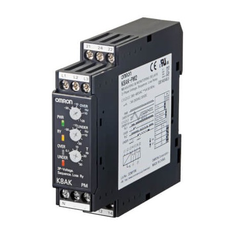 K8AK-PM2 378182 K8AK0025R OMRON Three-phase Voltage Max / ..