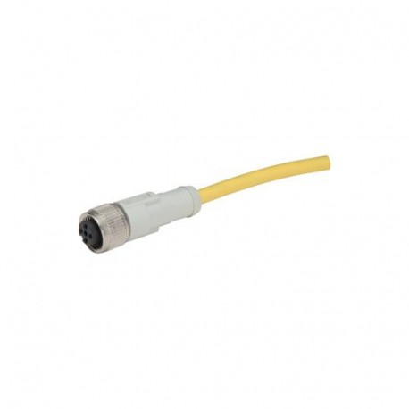 CSAS4A4CY2202 136268 EATON ELECTRIC Connection cable, 4p, AC, coupling M12 flat, open end, L 2m